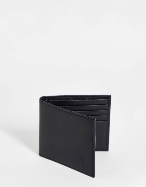 Polo Ralph Lauren classic leather billfold wallet in black Exclusive at  ASOS | ASOS