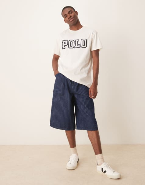 Polo Ralph Lauren classic oversized fit applique logo t-shirt in off white - view 1