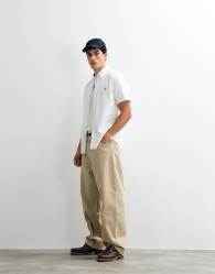 Polo Ralph Lauren classic oxford short sleeve custom fit shirt in white