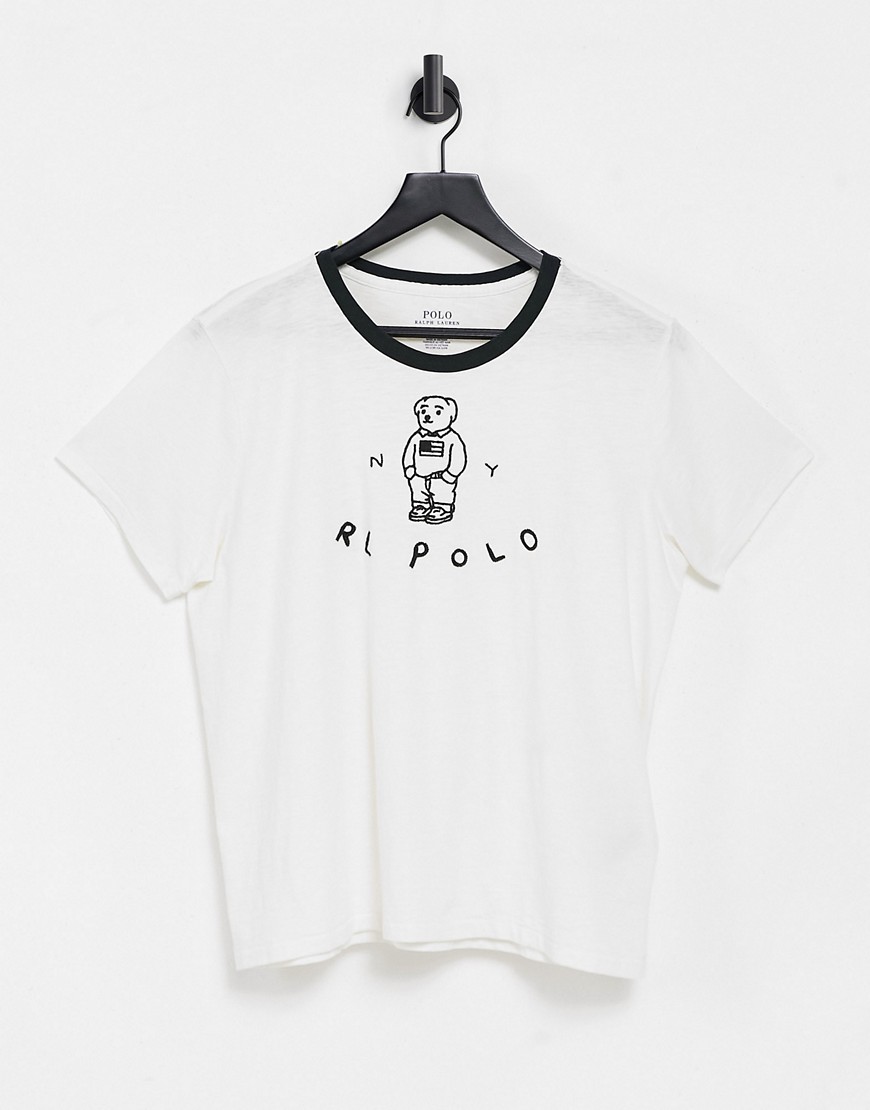 Polo Ralph Lauren classic t-shirt with bear logo in white