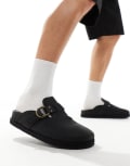 [Polo Ralph Lauren] Polo Ralph Lauren clogs with buckle in black 42 BLACK