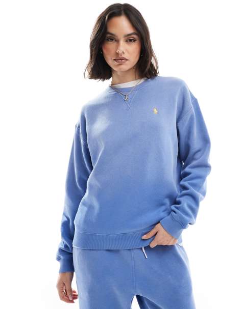 Polo Ralph Lauren co-ord logo sweatshirt in blue - view 1