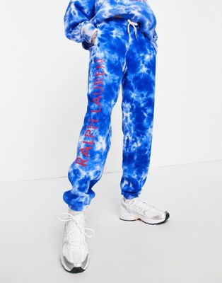 Polo Ralph Lauren co-ord pool tie dye jogger in blue