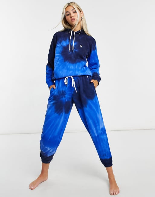 Polo Ralph Lauren co-ord tie dye swirl jogger in blue | ASOS