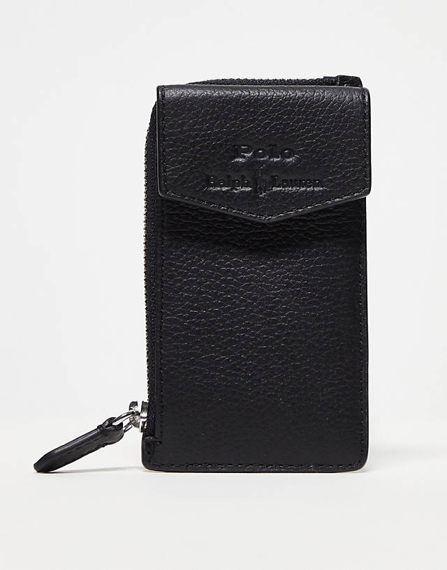 Polo Ralph Lauren - coin wallet cardholder in black with logo