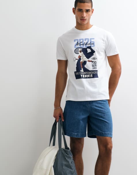 Polo Ralph Lauren - Colección cápsula Wimbledon - Camiseta blanca con estampado retro - view 1