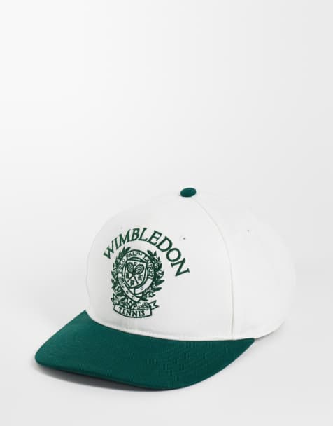 Polo Ralph Lauren - Colección cápsula Wimbledon - Gorra blanca y verde con logo de escudo y texto bordado - view 1