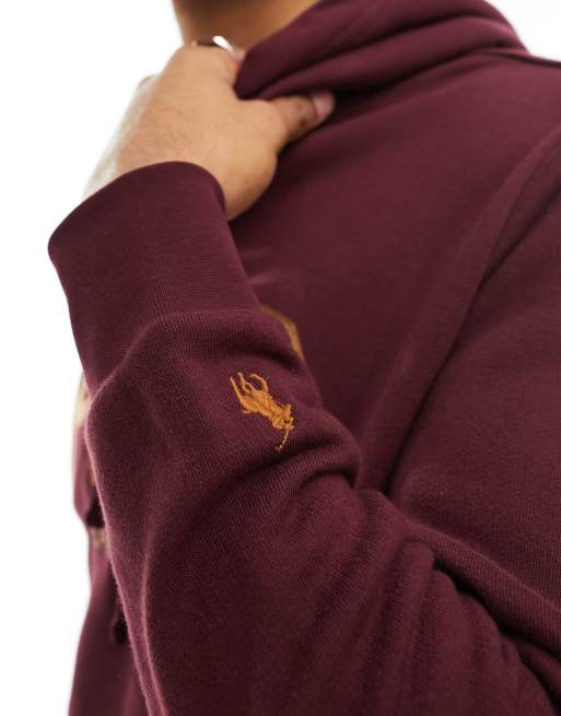 Burgundy polo outlet sweatsuit