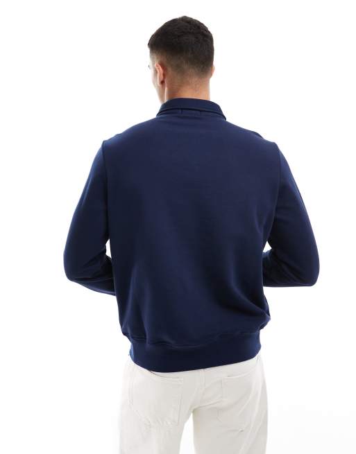 Polo Ralph Lauren collegiate logo half zip fleece sweatshirt