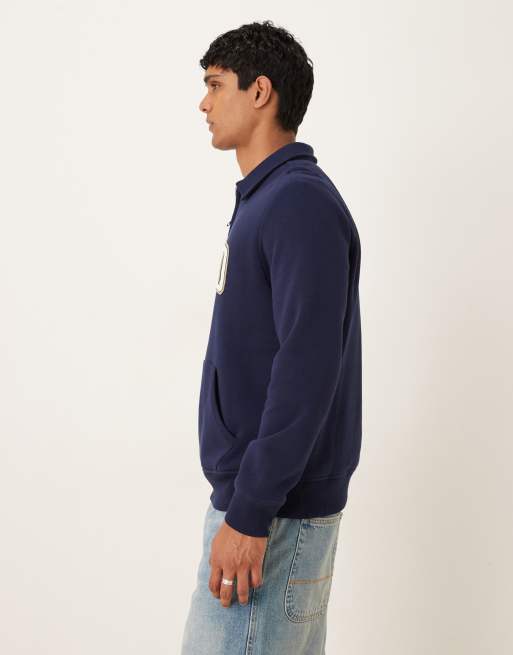 Polo Ralph Lauren collegiate logo long sleeve sweatshirt in navy, 4 of 5
