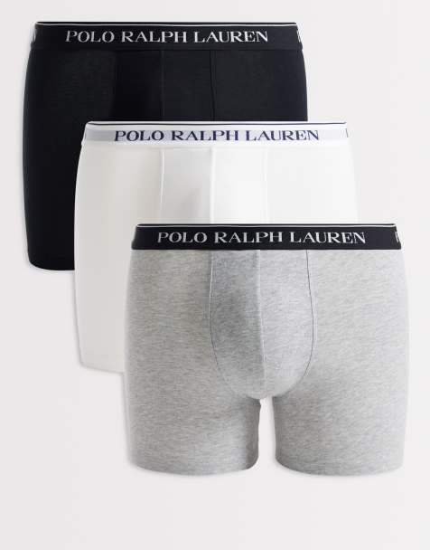 Polo Ralph Lauren - Confezione da 3 boxer in cotone elasticizzato nero, grigio e bianco - view 1