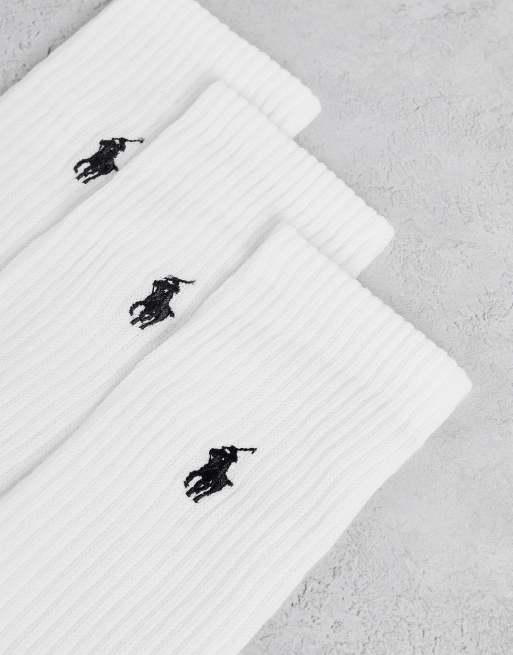 Polo Ralph Lauren - Confezione da 3 calzini bianchi, 2 di 4