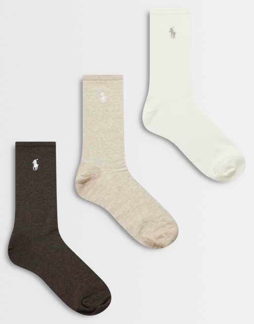 Polo Ralph Lauren confezione da 3 paia di calze con logo multicolore, 1 di 3