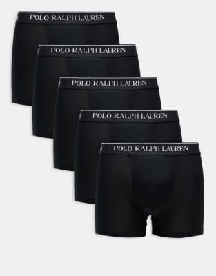 Polo Ralph Lauren Uomo Nero Per 714864292001 Confezione Da 5 B Xer Rl (Xxl), Homewear, Cotone - Immagine 2