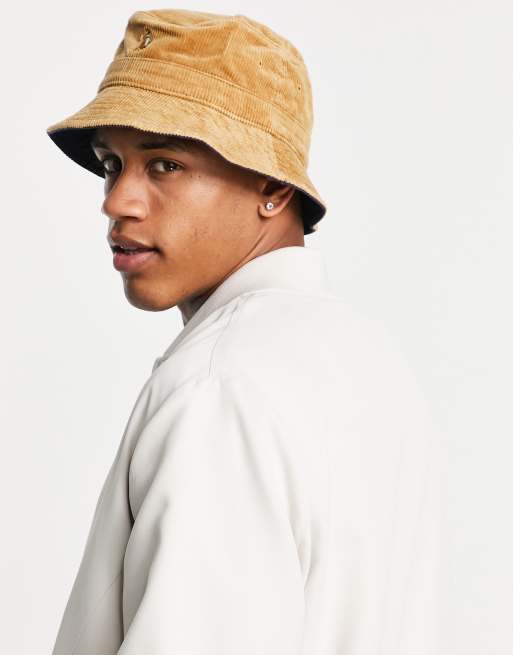 Polo Ralph Lauren cord bucket hat in tan with pony logo | ASOS