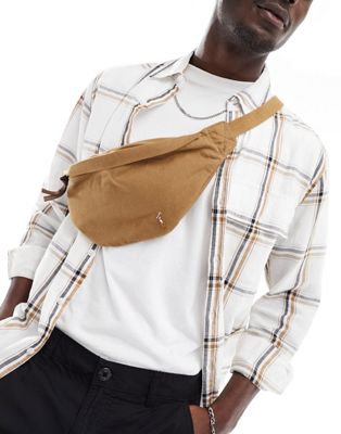 Polo Ralph Lauren cord bum bag in tan with pony logo
