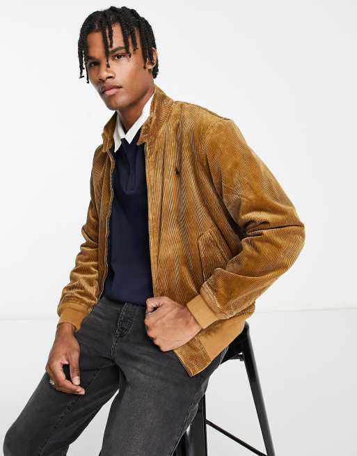 Polo Ralph Lauren cord harrington jacket in brown | ASOS