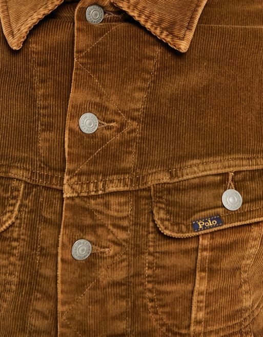 Polo Ralph Lauren cord trucker jacket in tan | ASOS