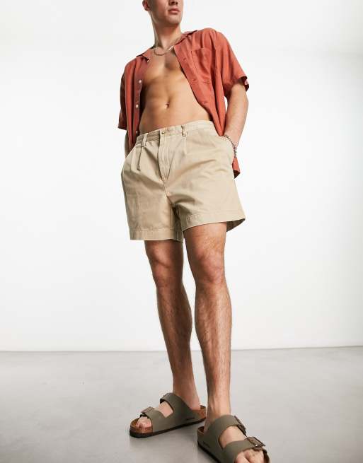 Polo store pleated shorts