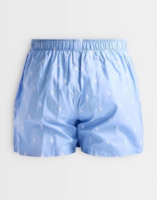 Polo Ralph Lauren cotton 3 pack boxers in blue multi, 3 of 3