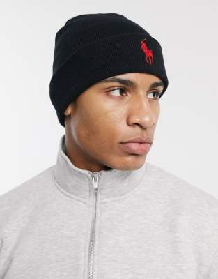 polo ralph lauren ribbed beanie