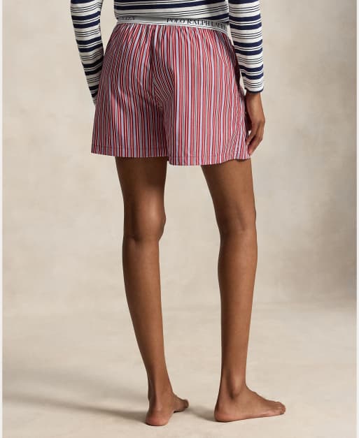 Polo Ralph Lauren Cotton poplin sleep boxer in red stripe, 3 of 4
