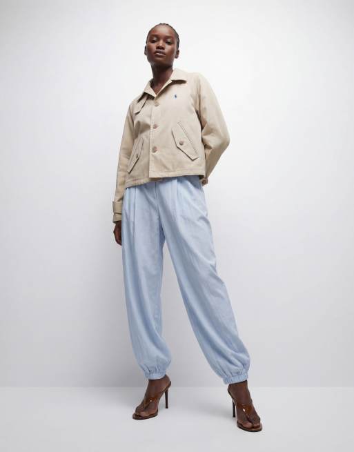 Polo Ralph Lauren cotton twill jacket in beige, 9 of 11
