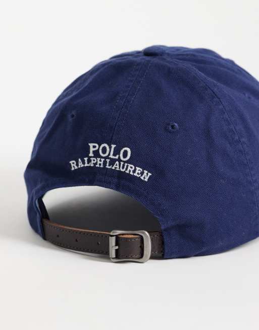 Polo Ralph Lauren cotton worn baseball cap in newport navy, 2 of 3