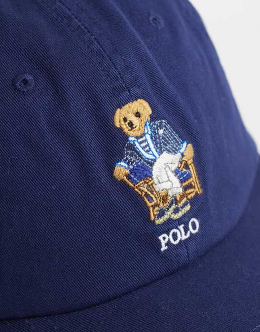 Polo Ralph Lauren cotton worn baseball cap in newport navy, 3 of 3