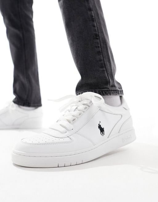 Polo Ralph Lauren - Court - Hvide sneakers med sort logo