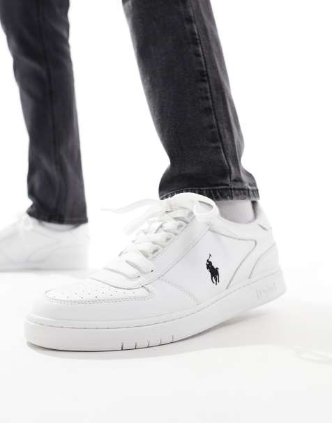 Polo Ralph Lauren - Court - Sneakers bianche con logo nero - view 1