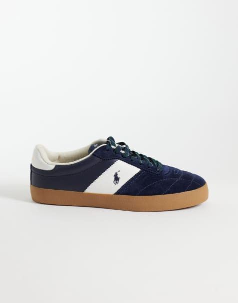 Polo Ralph Lauren Court vulc Sneaker aus Wildleder in Marineblau - view 1