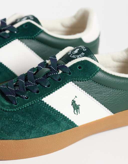 Polo Ralph Lauren Court vulc Wildleder-Sneaker in Grün, 4 von 5