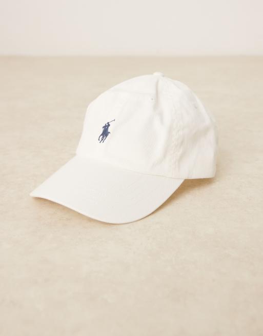 Polo Ralph Lauren - Cremehvid baseballcap med logoikon i twill, 2 af 3