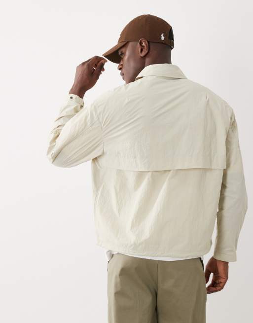 Polo Ralph Lauren - Cremehvid vindjakke med logoikon, 5 af 5