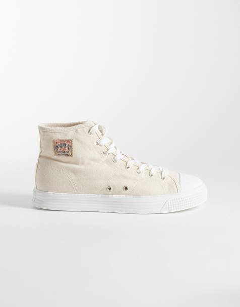 Polo Ralph Lauren - Cremehvide high top-sneakers - view 1