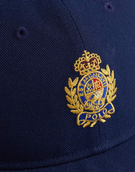 Polo Ralph Lauren crest logo baseball cap in newport navy, 2 of 3