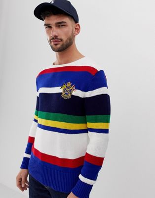 polo ralph lauren striped cotton sweater