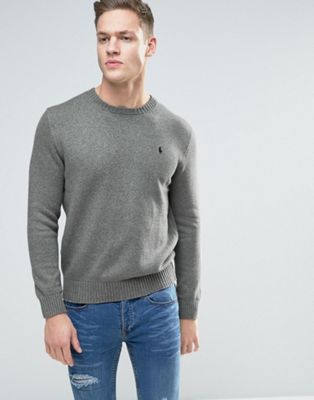 ralph lauren grey knitted jumper