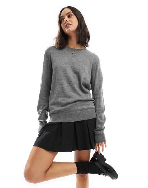 Polo Ralph Lauren crew neck knit jumper in grey heather - view 1