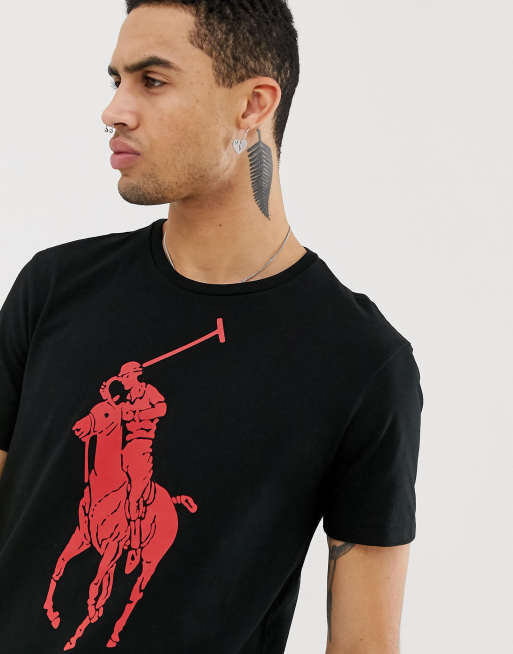 Black and red ralph lauren hot sale t shirt