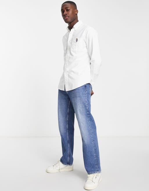 Polo Ralph Lauren cricket bear logo oxford shirt custom regular