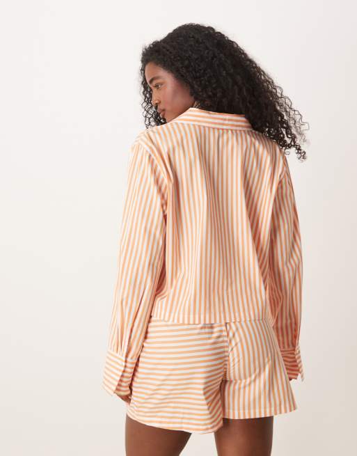 Polo Ralph Lauren Crop & boxer pj set in tangerine, 3 of 4