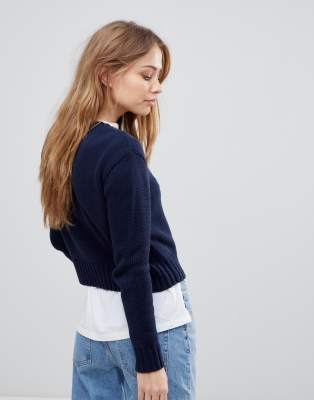 ralph lauren cropped jumper