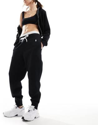 Polo Ralph Lauren cuffed trackies in black | ASOS