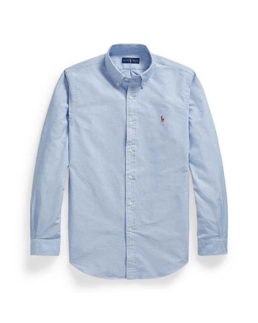 Polo Ralph Lauren custom fit oxford shirt in light blue, 2 of 5