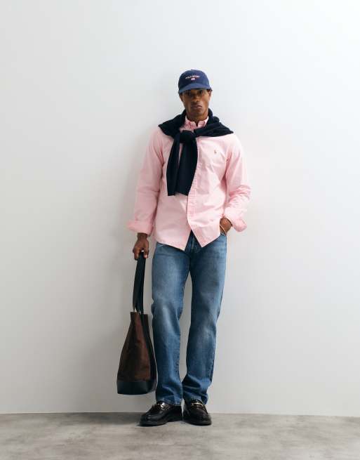 Polo Ralph Lauren custom fit Oxford-skjorte i lyserød, 2 af 5