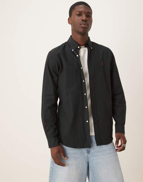 Polo Ralph Lauren Custom Fit Shirt in Black - view 1