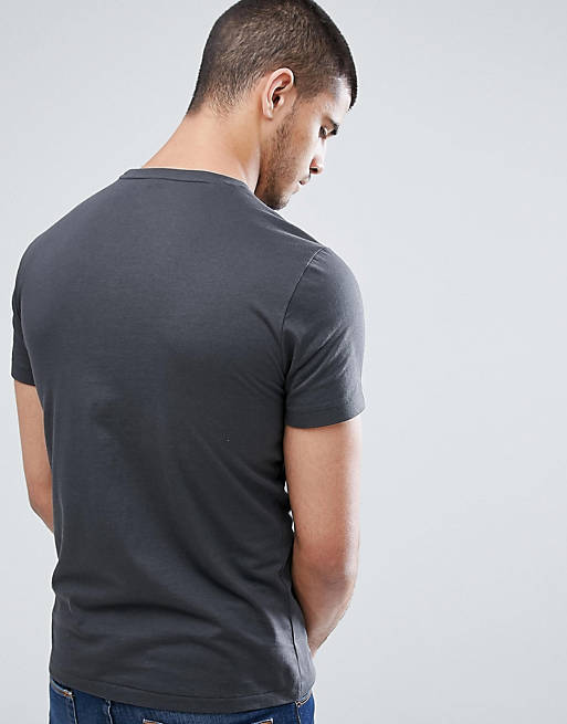Seraph tidligste jordnødder Polo Ralph Lauren Custom Slim Fit T-Shirt in Charcoal | ASOS