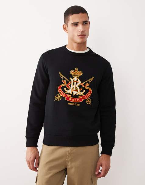 Polo Ralph Lauren – Czarna bluza polarowa z dużym logo z herbem - view 1